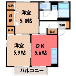 メゾン・ド・ベル Ｄの物件間取画像